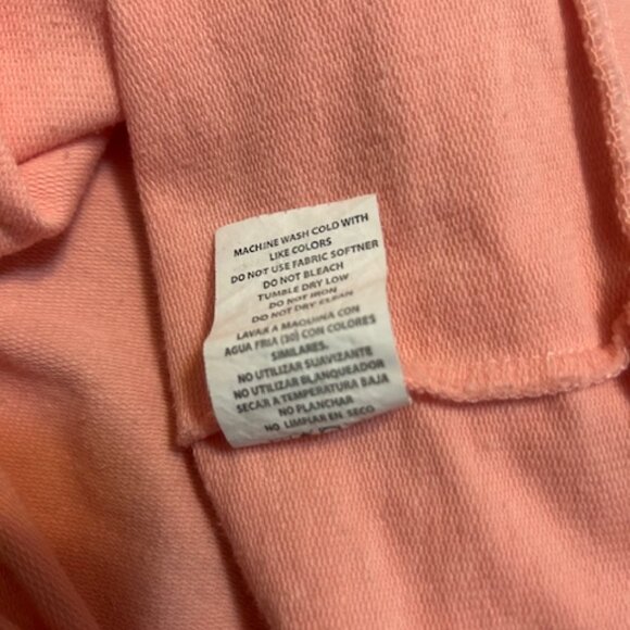 BeBe Pink/Apricot color-block sweatshirt hoodie, size XL - Picture 7 of 7
